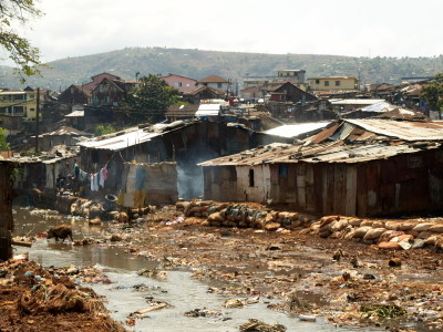 Kroo Bay slum, Freetown, Sierra Leone