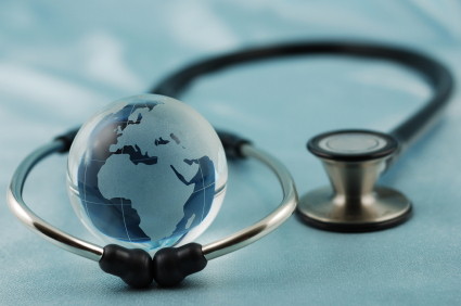 Stethoscope and Globe