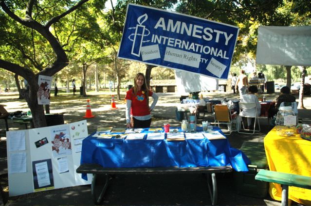 Tabling at the Walk For Hope, 2006